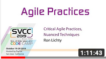1:12: Critical Agile Practices, Nuanced Techniques: Ron: Silicon Valley Code Camp, Sunday, Oct. 20, 2019