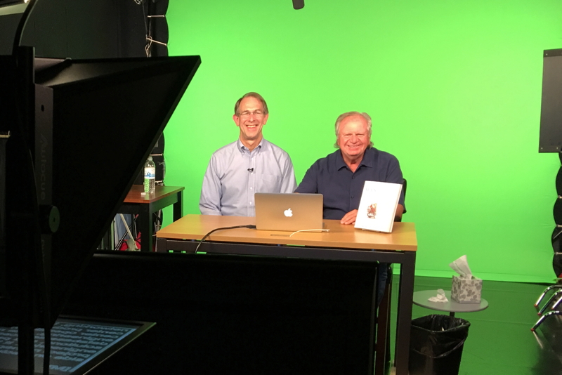 Co-authors Ron Lichty and Mickey Mantle recording 10 hours of Managing Software People and Teams LiveLessons.