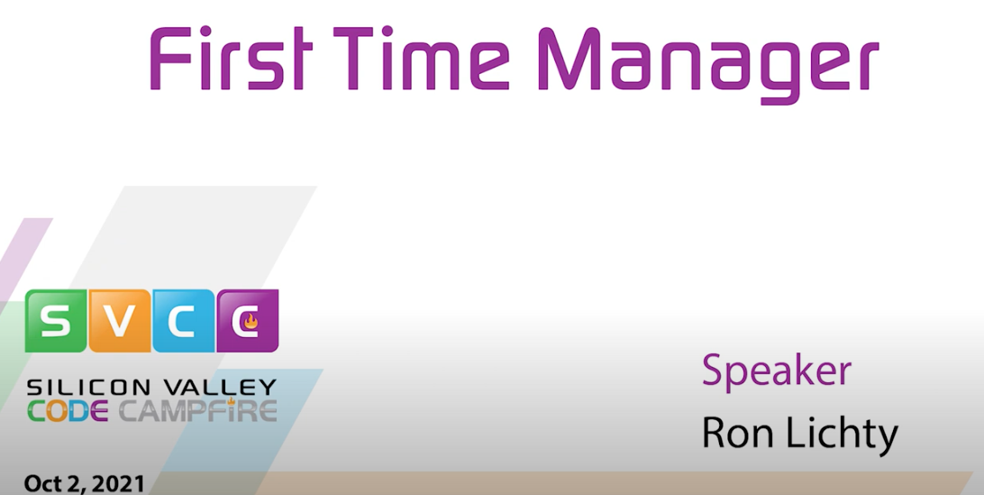 with Q&A, 1:05: Ron discusses the challenges of stepping into engineering management: Code Camp's inaugural Code Campfire, Oct. 2, 2021