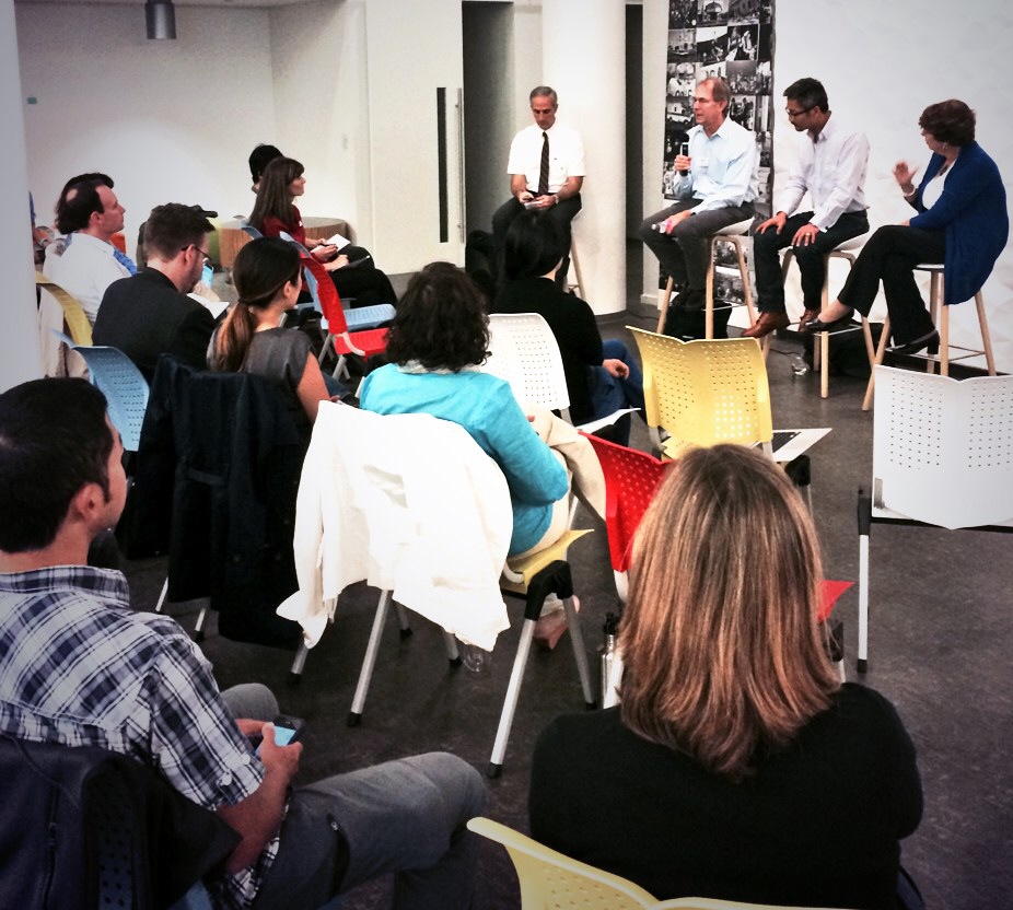 Co-author Ron Lichty on a panel on modern management at Bay Area Organizational Development Network, Sept. 2014.